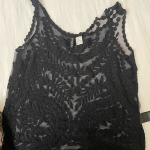 Chic Black Lace Top